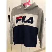 在飛比找蝦皮購物優惠-二手衣（秋冬）-FILA 7歲 帽T中厚棉刷毛套裝。