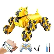 Robot Puppy,8WD Gesture Sensing Stunt Robot Dog | Climbing Puppy, RC Car Toys, Interactive Electronic Pets for Birthday Holidays Christmas Easter