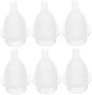 Generic 6pcs Cleaner Ear Cleaning Kit Products Electric for Babies Cleaning for Hand Pump Transparent