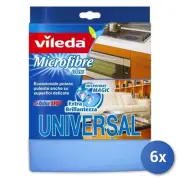 6x Vileda Cloth Microfibre Plus Universal 1Pz