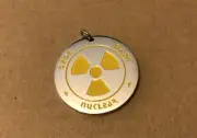 Stainless Steel Key Chain Pandant EDC Biohazard/Fallout Symbol