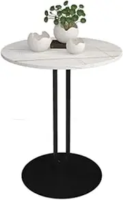 Exquisite C-S-Qing-Desk Marble Coffee Table, Single Layer Leisure Coffee Table Home Living Room Hotel Bedroom Sofa Side Corner Table(Size:40 * 40 * 55CM,Color:A)