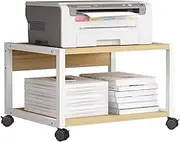 Printer Stand Printer Stand Under Desk Printer Stand Office Movable Printer Desk with 4 Wheels & Lock Mechanism for Mini 3D Printer Printer Table