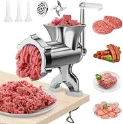 Meat Grinder Manual Mincer - Manual Meat Grinder Sausage Maker Table Mount Pork Mincer Sausage Stuffer Funnel Make Homemade Burger Patties Hand Operated Kitchen Tool-Lz