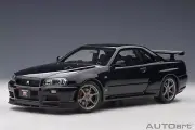NISSAN SKYLINE GT-R (R34) V-SPEC II BLACK PEARL by AUTOart 1:18 77407 NEW IN BOX