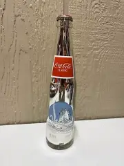 Coca Cola Bottle Chrome Silver North Dakota 10oz Tall #4