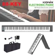 Foldable Electric Piano Keyboard 88 Key Full-Size Light Weight Rechargeable