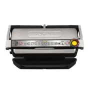 T-Fal Indoor Grill 14.8"Hx9"Wx15.8"D Stainless Steel Soptigrill Aluminum Silver