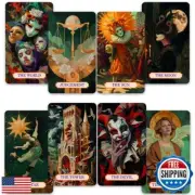 CRAFTERIAN Golden Masquerade Tarot Cards, 78 Cards Deck with Foil Edges, Orig