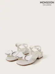Monsoon Natural Diamante Bow Satin Heels (W24975) | $58 - $67
