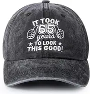[Blupkany] 40th 50th 60th 70th Birthday Gifts for Men, Vintage Happy Birthday Gift Ideas Baseball Caps Adjustable, Funny Birthday Hats