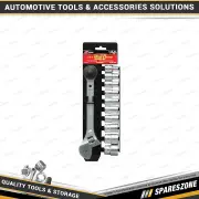 11 Pcs of PK Tool 1/2 Inch Drive 250mm Metric Cr-V Ratchet & Shifter Socket Set