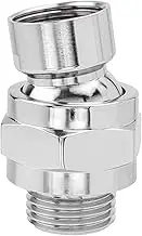 Bestgle Shower Connector G1/2 Top Shower Swivel Ball Joint Adapter Adjustable Copper Shower Head Holder Universal Shower Arm Extension Component, Silver
