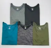 Women's Active Tek Gear Plus Size Workout Wicking Polyester V-Neck Shirt
