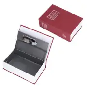 (Password Lock Type) Classic Book-type Steel Safe Simulation Book Red