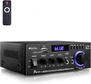 AK45 Pro 400W Mini Stereo Receiver with Built-in Bluetooth & Microphone Inputs