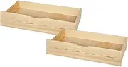 ALFORDSON 2X Storage Drawers for Pramod Bed Frame Queen Double King Single Size Wooden Mattress Platform Bed Base, Under-Bed Timber Storage Drawer Trundle for Adults Kids (91 x 20 x 47cm, Oak)