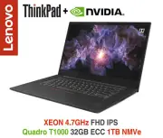 ThinkPad P1 XEON 4.7GHz T1000 FHD IPS 32GB ECC 1TB BL IR Premier+ADP Warranty