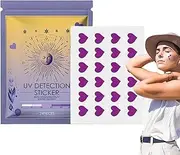 Sunscreen Patch, 4g Heart Shape Sun Blocking Patches, Waterproof Body Decals,)24 Pieces) Hot Weather Protection, Portable Outdoor Sports Sunblock For All-Day Coverage, 3.94x5.91 Inches