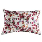 Flower Pattern Pillowcase Super Soft Set of 2 Print Satin Pillowcases