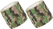 Dog Bandages Self Adhesive Wrap 2 Pack Non-Woven Pet Injury Care Stretchable Material for Outdoor Safety