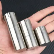 NewTitanium CNC Waterproof Box Storage Pill Case Sealed Medicine BottleContainer