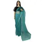 Net Saree Indian Wedding Party Wear Bollywood Designer Pakistani Sari For Womens