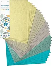 Netuno 25 x Creative Cardboard Summer DIN A4 210 × 297 mm 5 Assorted Colours Photo Card Mix Colourful Sheets Set Card Craft Card Coloured Blank Cards DIY Card Set Paper Mix Set