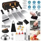 BBQ Tool Kit Griddle Accessories Stainless Steel Grill Spatula Christmas Gifts