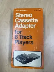 VTG Realistic Stereo Cassette Adapter for 8 Track Players with Box. Japan B41
