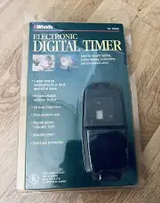 Woods Electronic Digital Timer, Programmable for security lighting landscaping