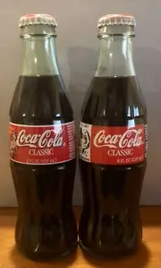 COLLECTABLE BOTTLES NFL 1997 SUPER BOWL & CHRISTMAS 1998 COCA-COLA CLASSIC COKE