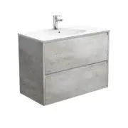 Fienza Rotondo Amato 900 Wall Hung Vanity Industrial Grey ROT90BX
