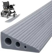 Door Threshold Ramps 2.5 x 6.5 x 100 cm, Threshold Transition Rail, Self-Adhesive, Non-Slip Rubber Ramp, Access Ramp for Wheelchair, Pram, Rollator, Scooter, Door Openings or Bathroom, Grey