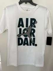 T-shirt Jordan Kids 13-15 Years Graphic Air NWT WHITE