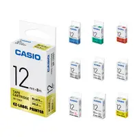 在飛比找PChome24h購物優惠-【CASIO 】標籤機專用色帶-12mm-共10色-團購組合