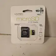 UNIREX microSD with SD Adapter 16 GB