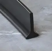 39 - Inch Collapsible Shower Water Guard: Splash Barrier, Threshold for Shower Stall, Wet - Dry Separation Retainer for Bathroom (Black)