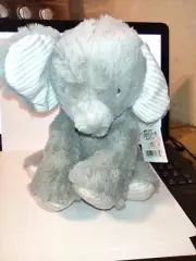Carters Just One You Gray Elephant Musical Wind Up Plush 9" 2020 NWT