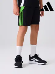 adidas Black/Green Tiro 24 Shorts Kids (100267) | $30