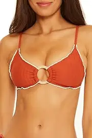 [ISABELLA ROSE] Women's Mayorca Keyhole Bikini Top, Adjustable, Tie Back, Swimwear Separates