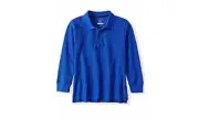 Wonder Nation Polo Boys Size XS Royal Blue School Uniform Long Sleeve --K6--