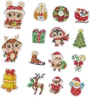 PHENOFICE Lovely Diamond Stickers Kit Adorable Cartoon Diamond Picture for Boys and Girls Accessories Xmas DIY
