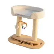 Cat Scratcher Cat Tree Toy Double Levels Playing House Carpets Sofa Protector