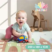 Playpals Kid Play Mat Baby Crawling foldable Double Pad XPE Foam Non-slip Carpet