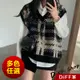 【DIFF】韓版線條v領針織背心 毛衣 女裝 衣服 寬鬆上衣 顯瘦上衣 冬裝【W226】