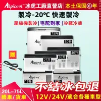 在飛比找蝦皮商城精選優惠-Alpicool冰虎車載冰箱12V24V車用LG壓縮機製冷冷