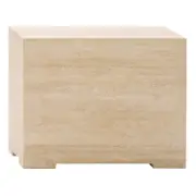 Situation Travertine Side Table