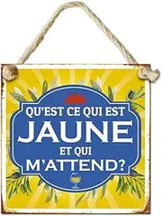 STC Qu est ce qui est qui est qui est est qui est est qui metal sign