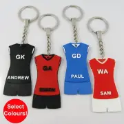 Personalised Men's Netball Jersey Shorts select Colours Name and Position